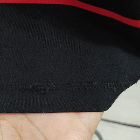 Liz Claiborn Black, Red and White 3/4 Sleeve Shift Dress - Picture 10 of 11